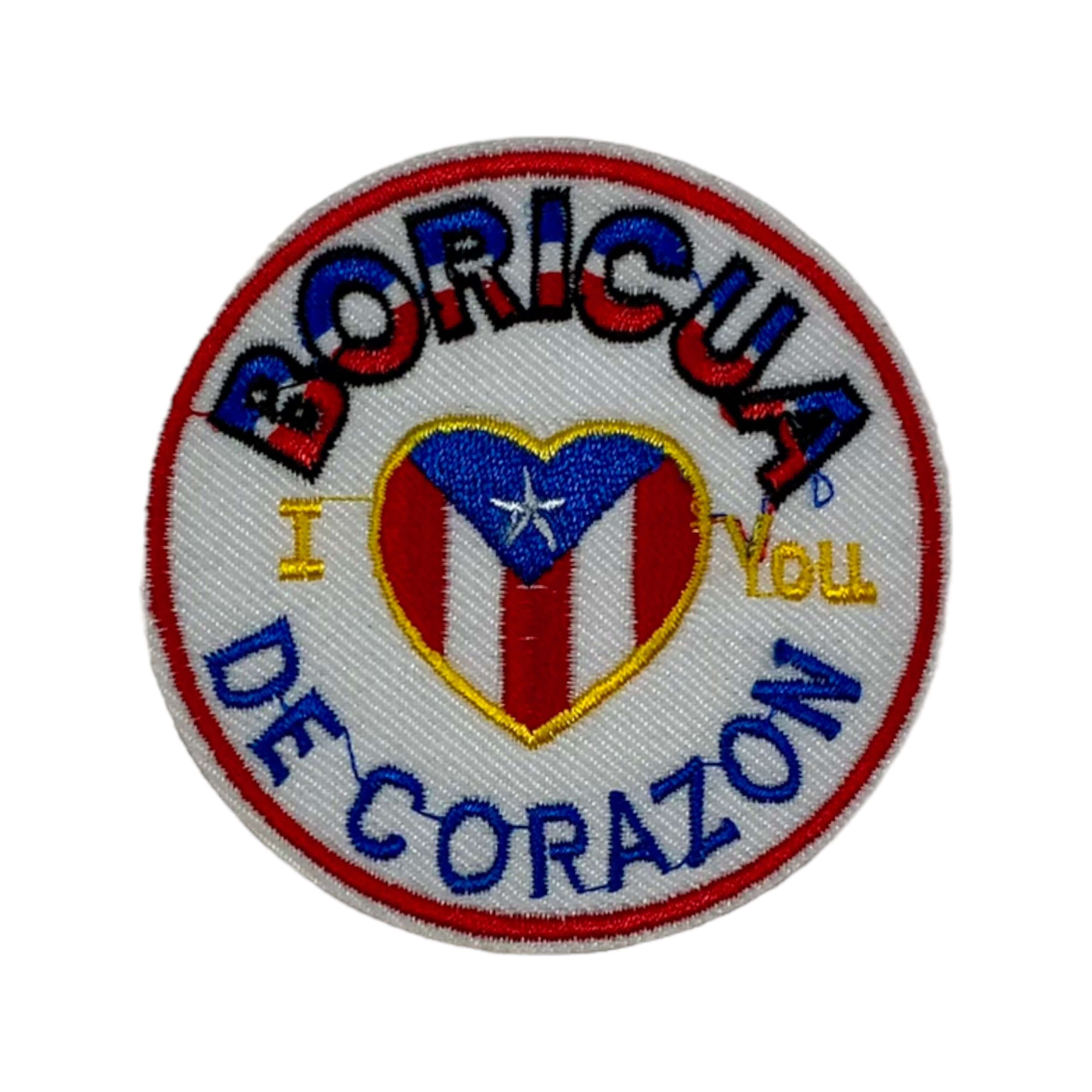 Boricua De Corazon Patch - Latinxs Fuzion Gift Shop - Latinxs Infuzion Gift Shop