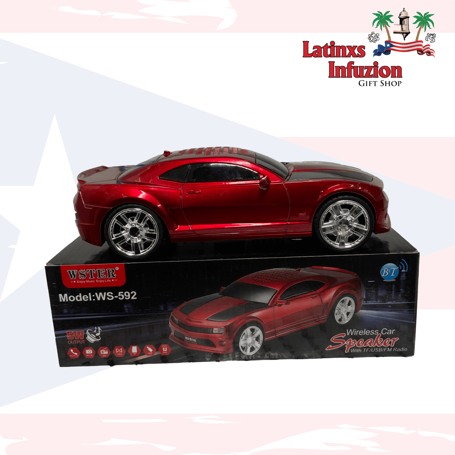 Camaro Car Speaker - Latinxs Fuzion Gift Shop - Latinxs Infuzion Gift Shop