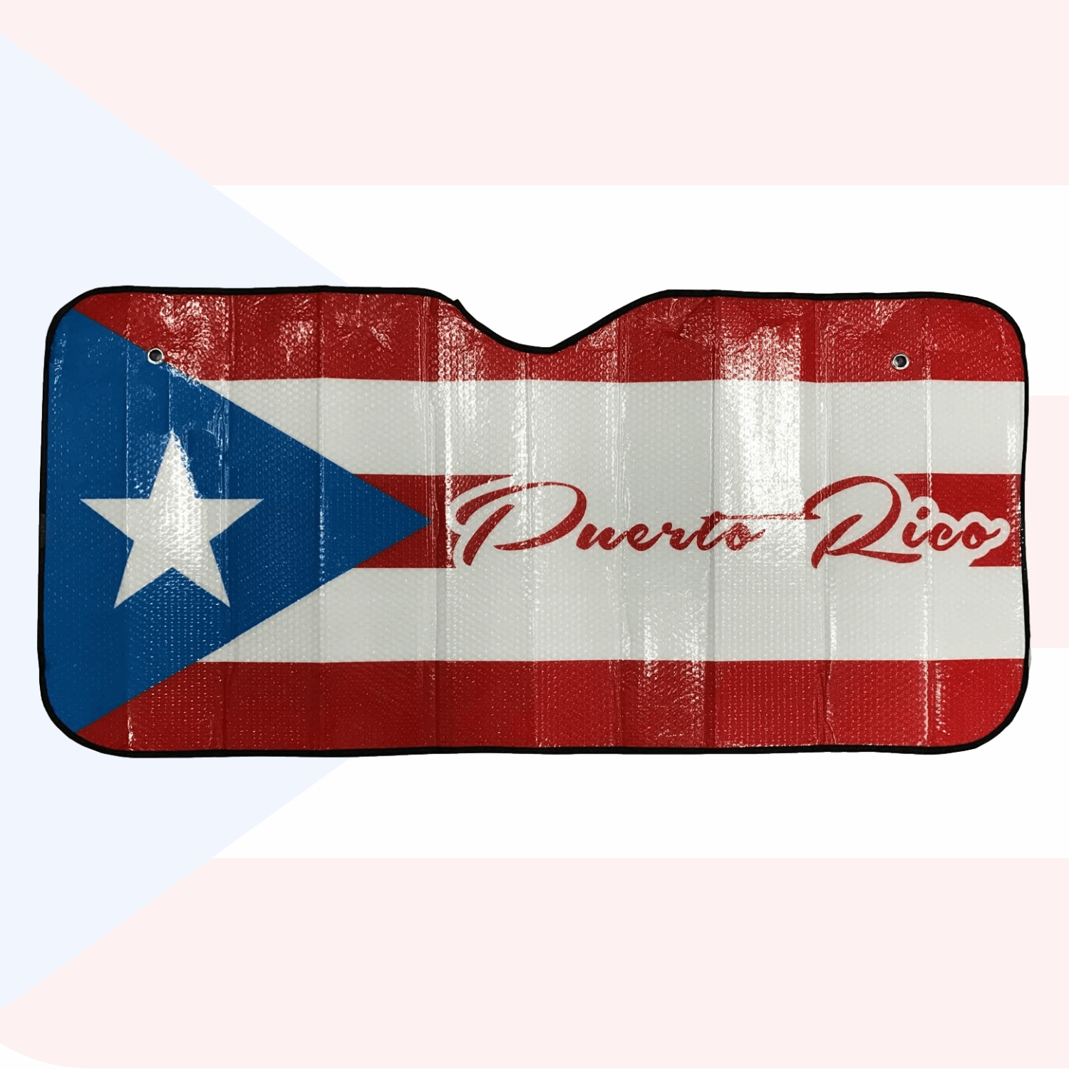 Car Sun Shade Puerto Rico Flag - Latinxs Fuzion Gift Shop