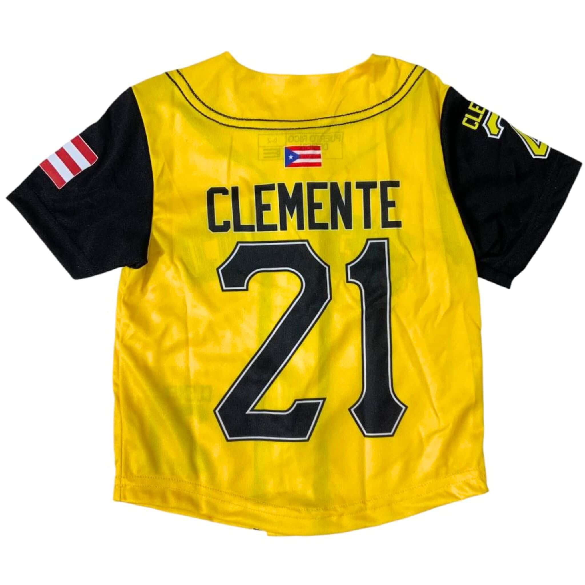 Pirates Roberto Clemente Yellow Jersey Vintage MLB Pittsburgh