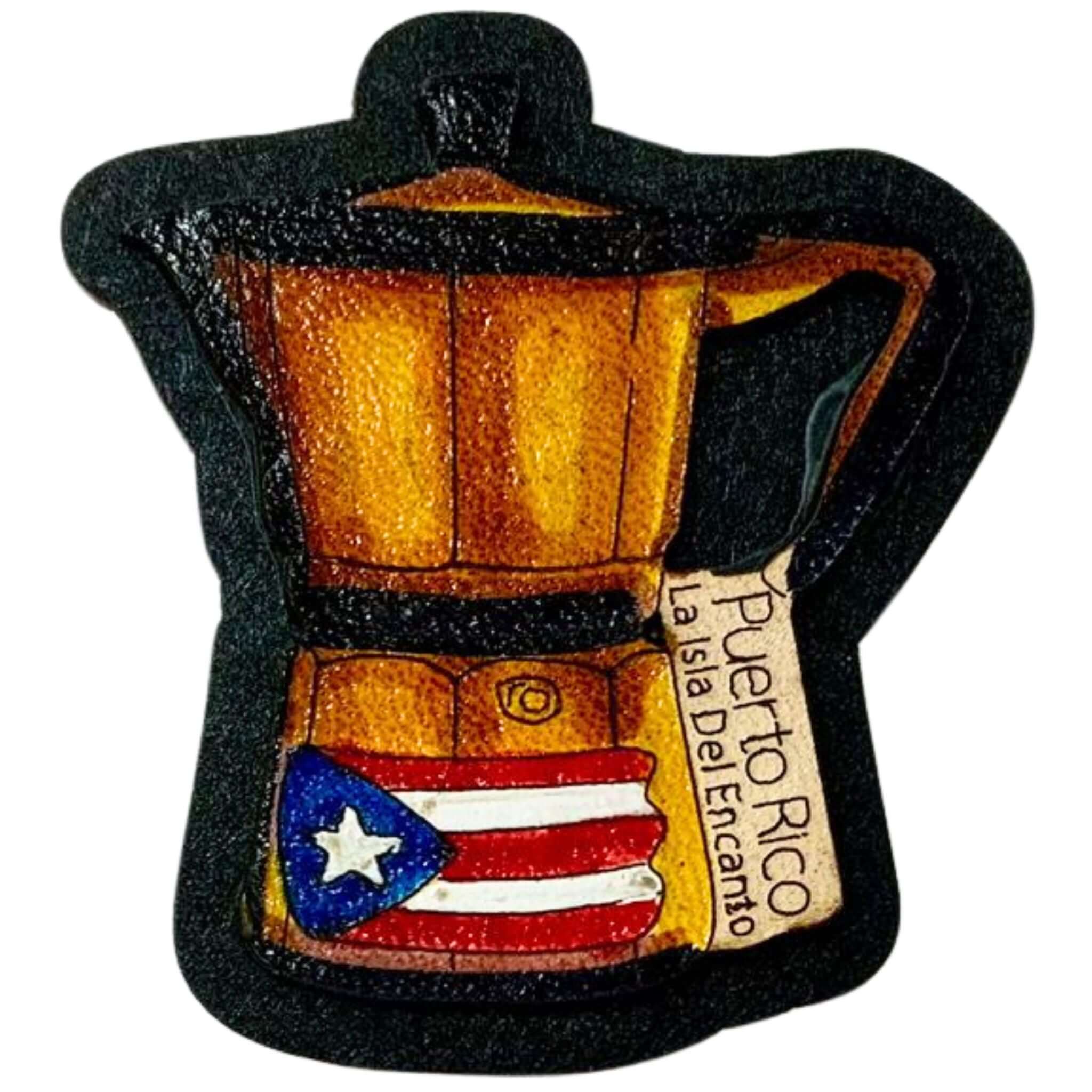 Coffee Maker Leather Magnet - Latinxs Fuzion Gift Shop