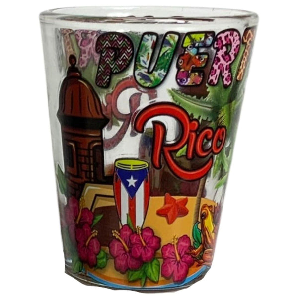 PR Garita/Coqui Taíno Shot Glass