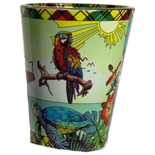 PR Map/Parrot Shot Glass