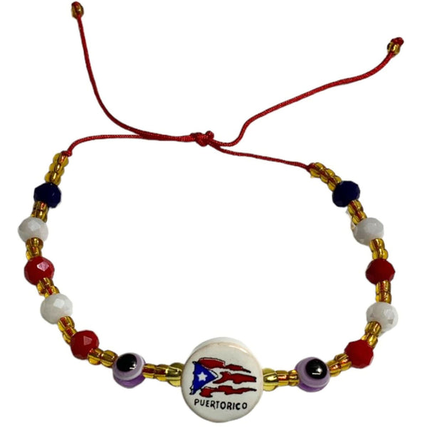 PR Evil Eye Bracelet - Latinxs Infuzion Gift Shop