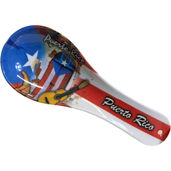 PR Flag W/ Guitar Spoon Holder