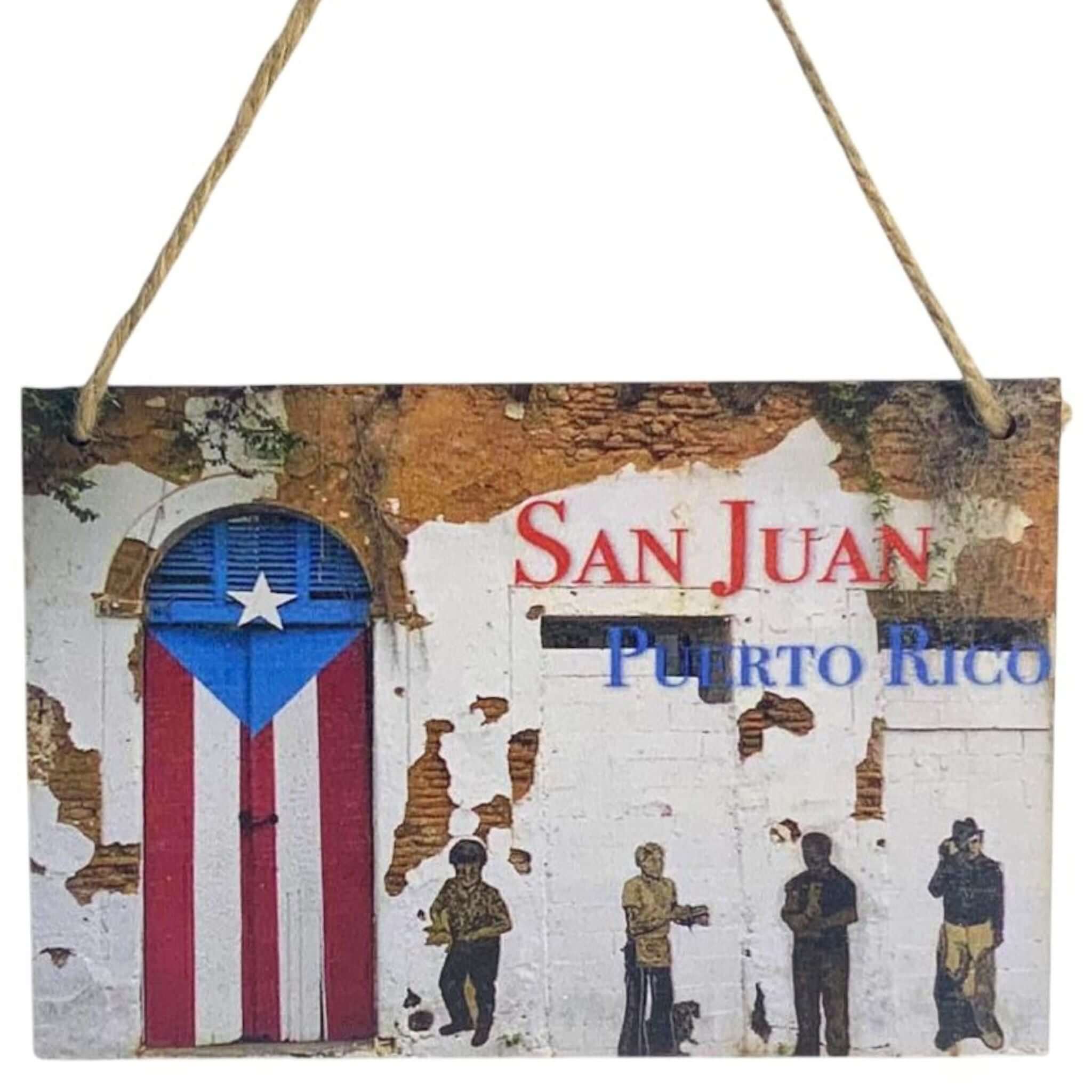 Door of San Juan Postcard and Frame - Latinxs Fuzion Gift Shop