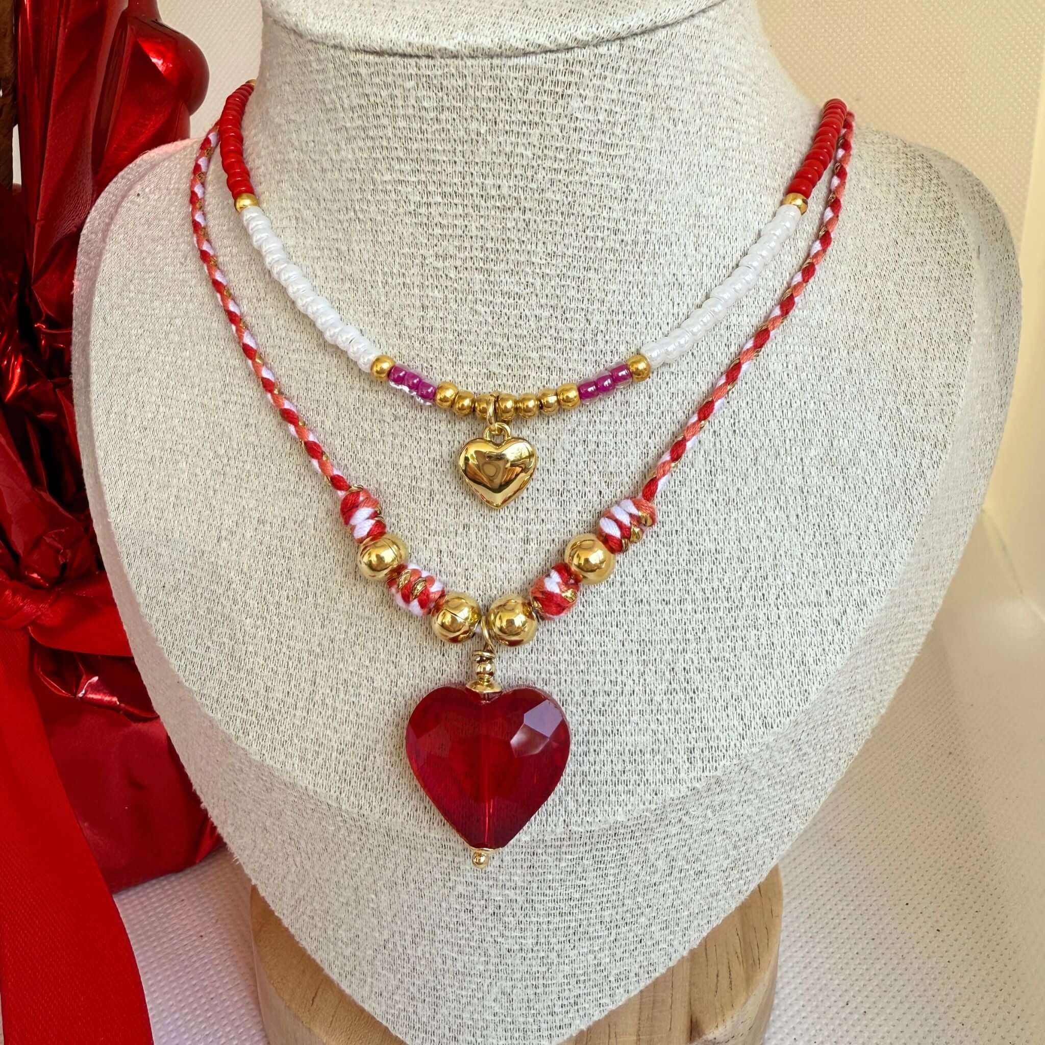 Hearts Necklace Set