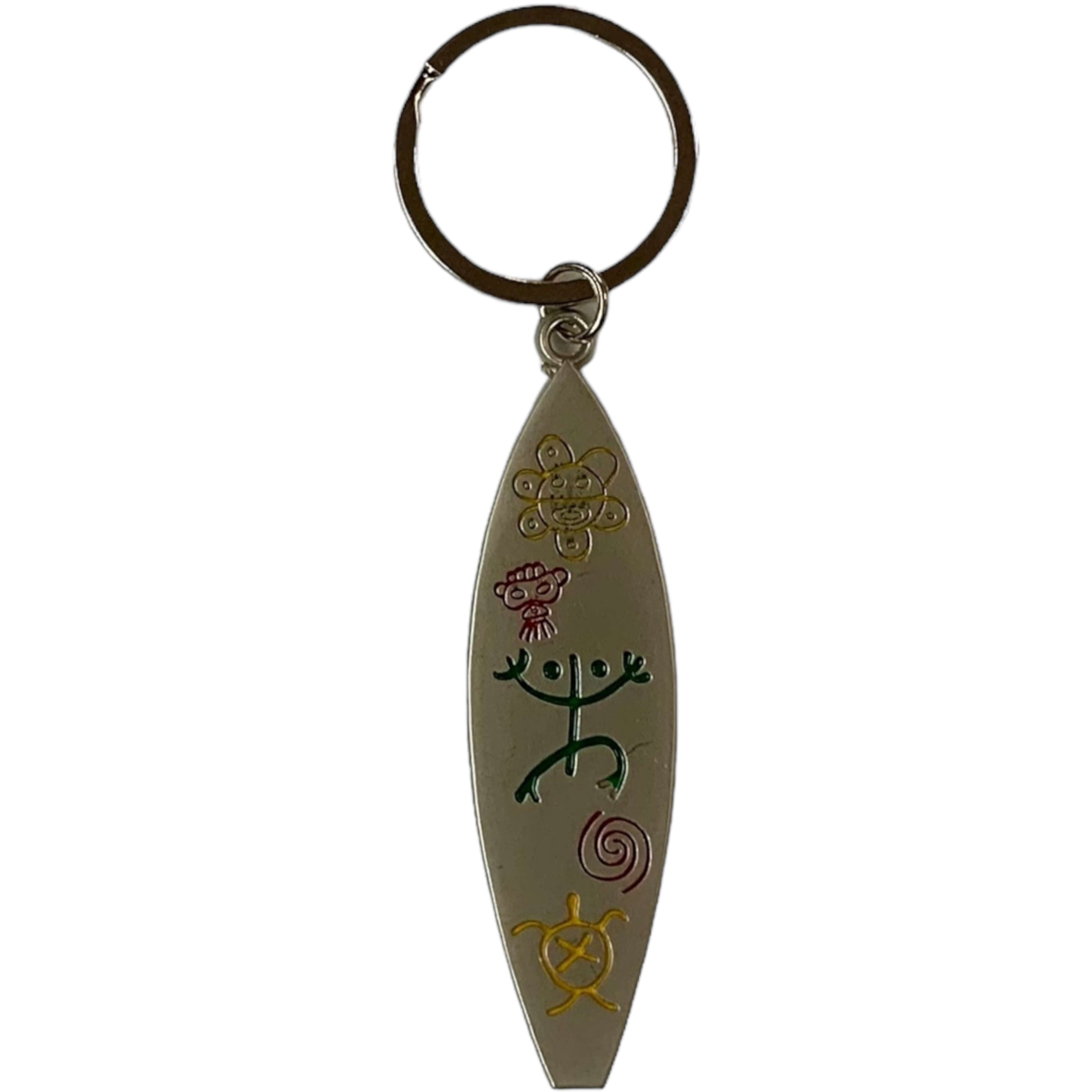 Pr Key Chain Hieroglyphs PR Keychain - Latinxs Infuzion Gift Shop