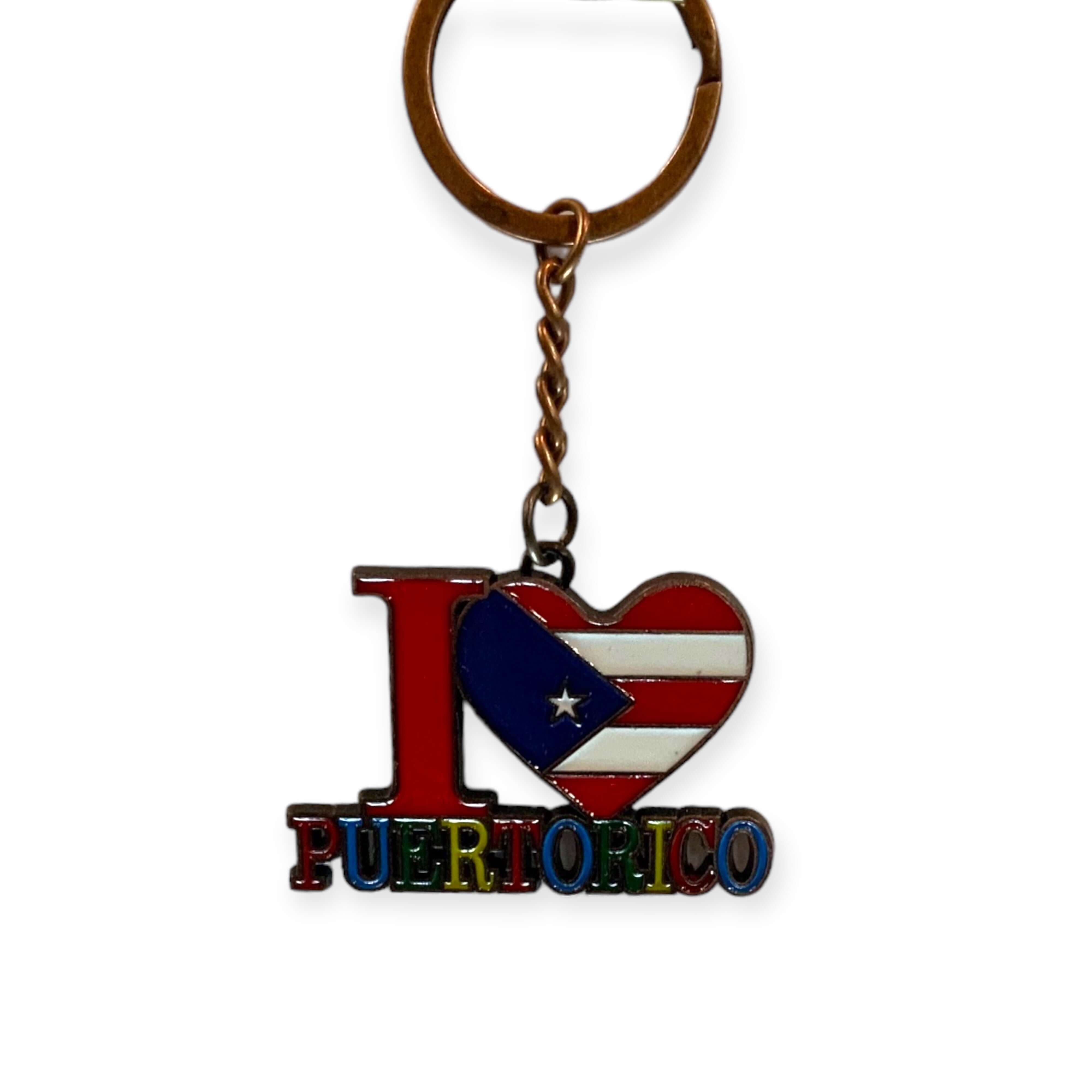 I Love PR Keychain - Latinxs Fuzion Gift Shop - Latinxs Infuzion Gift Shop