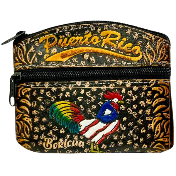 Rooster Leather Wallet - Latinxs Fuzion Gift Shop