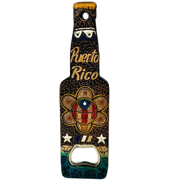 Sol Taíno Leather Can Opener