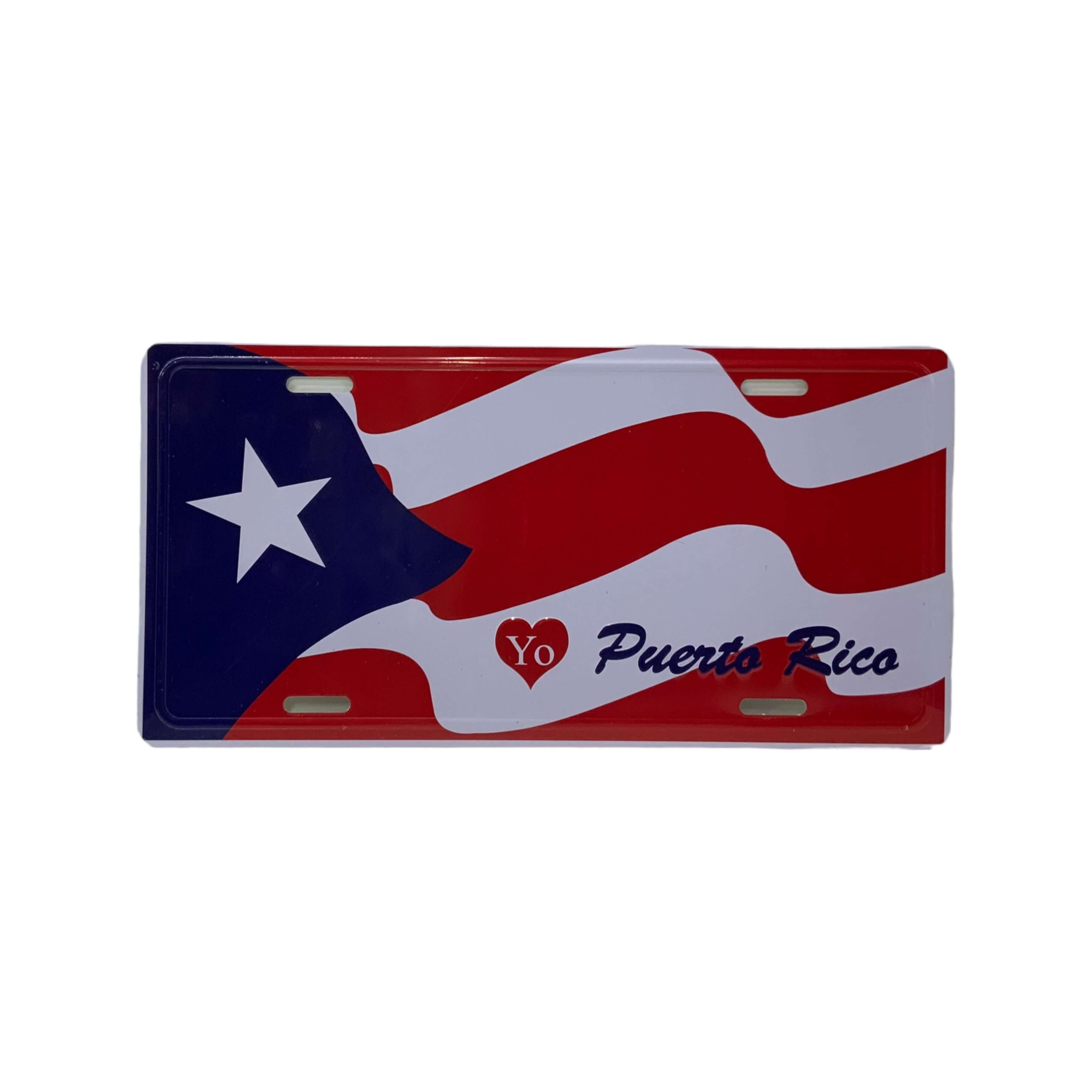 Love Puerto Rico License Plate - Latinxs Fuzion Gift Shop