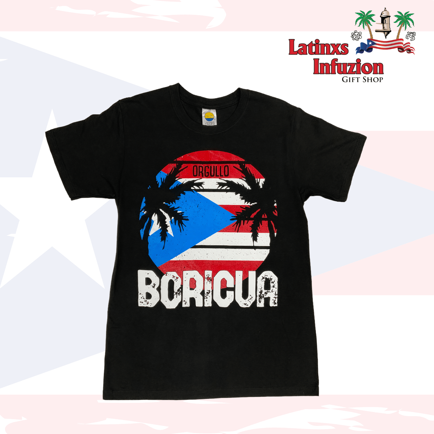 Orgullo Boricua T-Shirt - Latinxs Fuzion Gift Shop