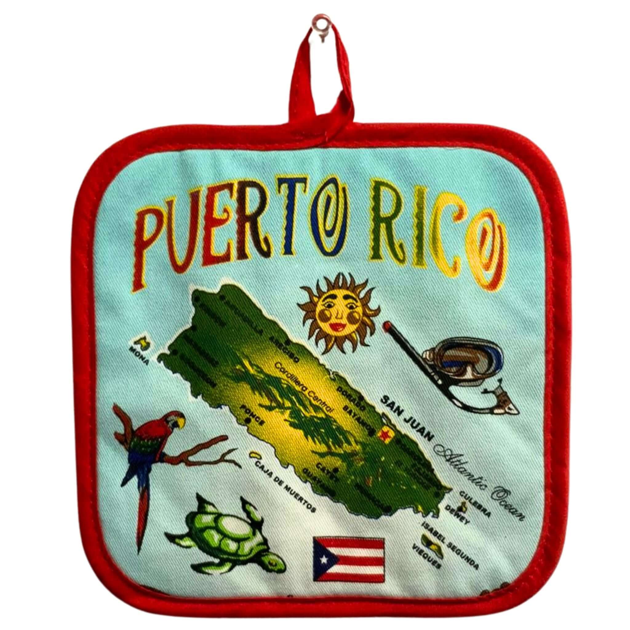 P.R Island Pot Holder - Latinxs Fuzion Gift Shop