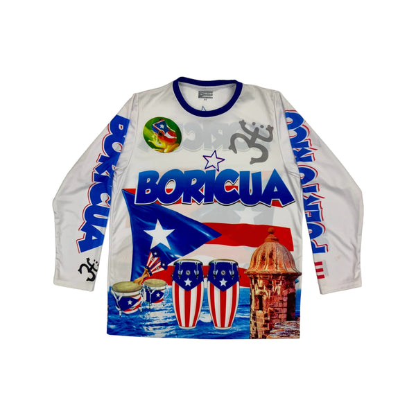 PR Boricua Long Sleeve Shirt - Latinxs Fuzion Gift Shop - Latinxs Infuzion Gift Shop
