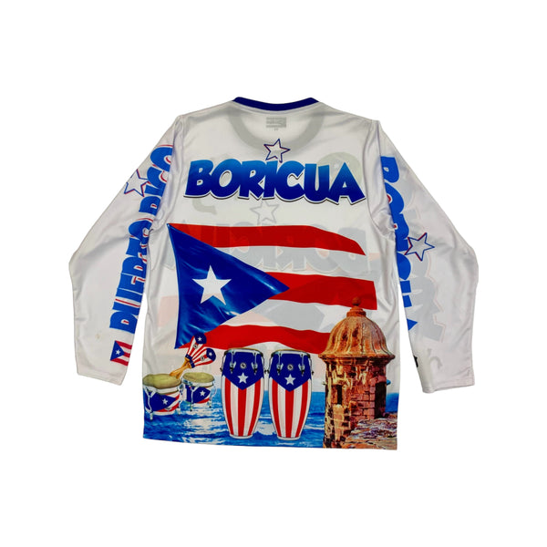 PR Boricua Long Sleeve Shirt - Latinxs Fuzion Gift Shop - Latinxs Infuzion Gift Shop