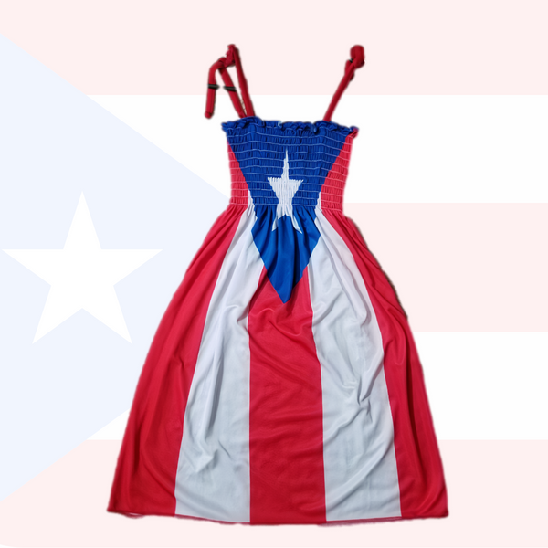 PR Flag Dress - Latinxs Fuzion Gift Shop - Latinxs Infuzion Gift Shop