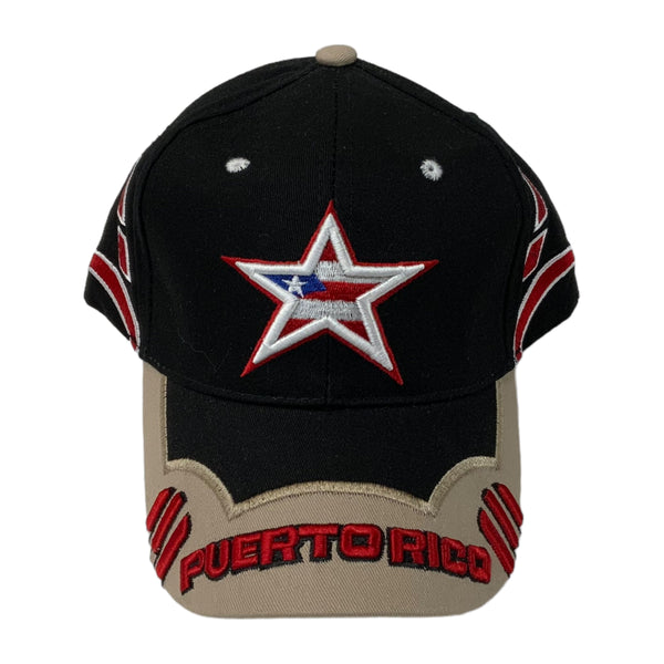 PR Flag Star Cap - Latinxs Fuzion Gift Shop - Latinxs Infuzion Gift Shop