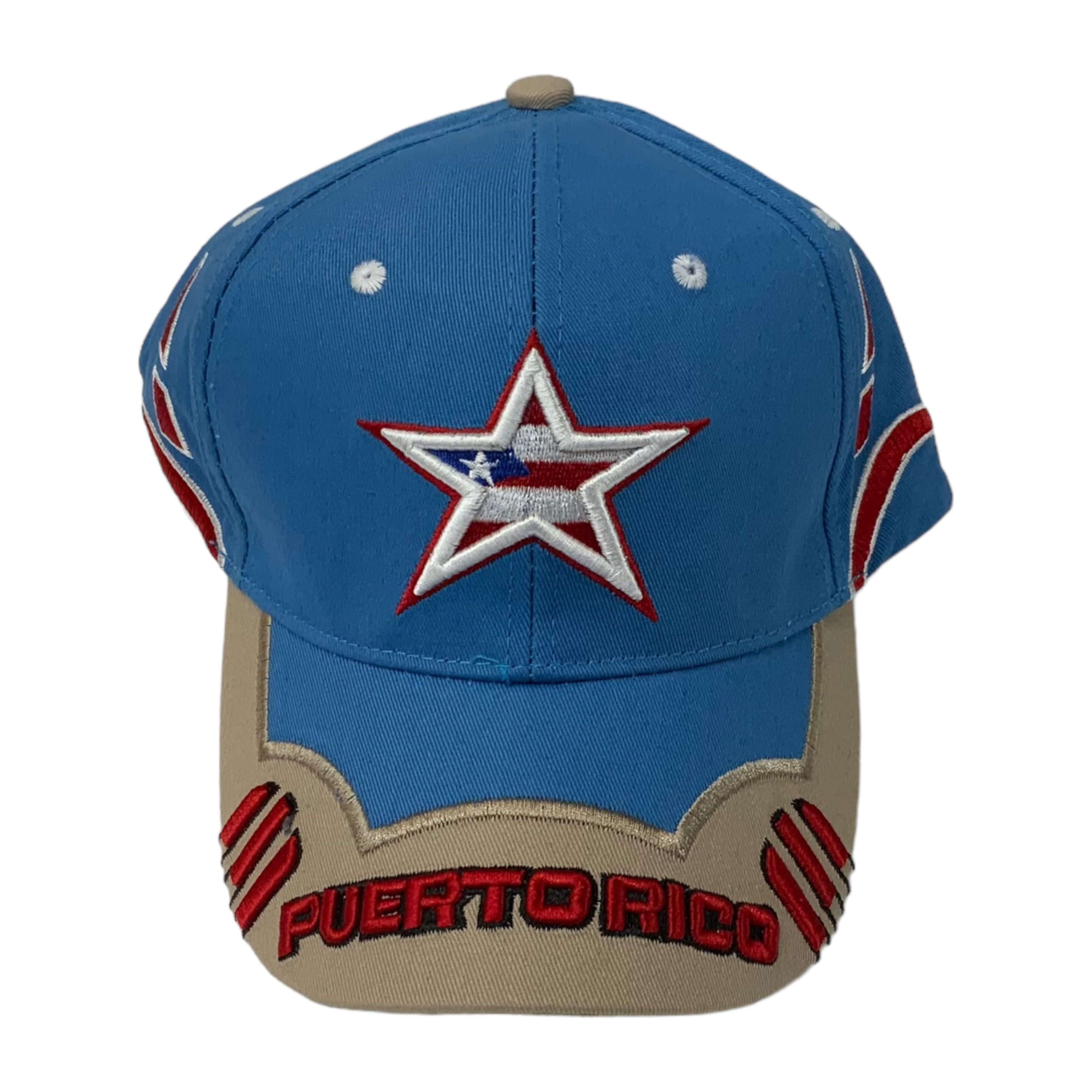 PR Flag Star Cap - Latinxs Fuzion Gift Shop - Latinxs Infuzion Gift Shop