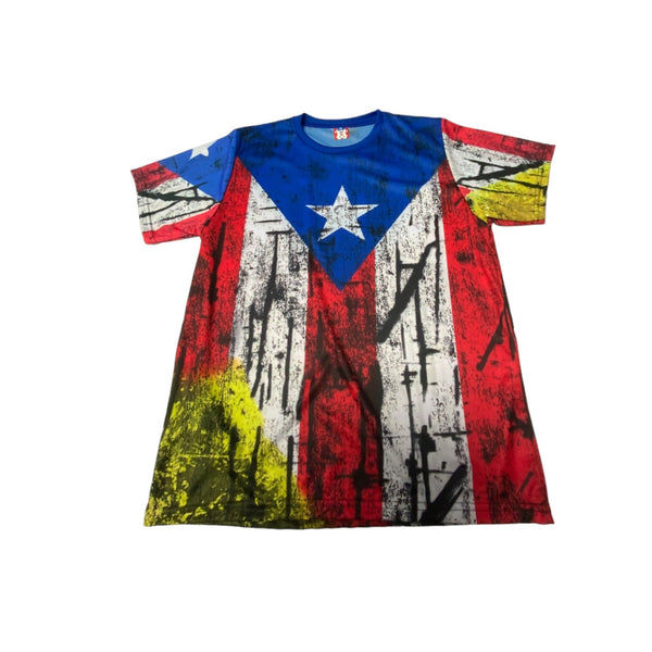PR Flag T-Shirt - Latinxs Fuzion Gift Shop - Latinxs Infuzion Gift Shop