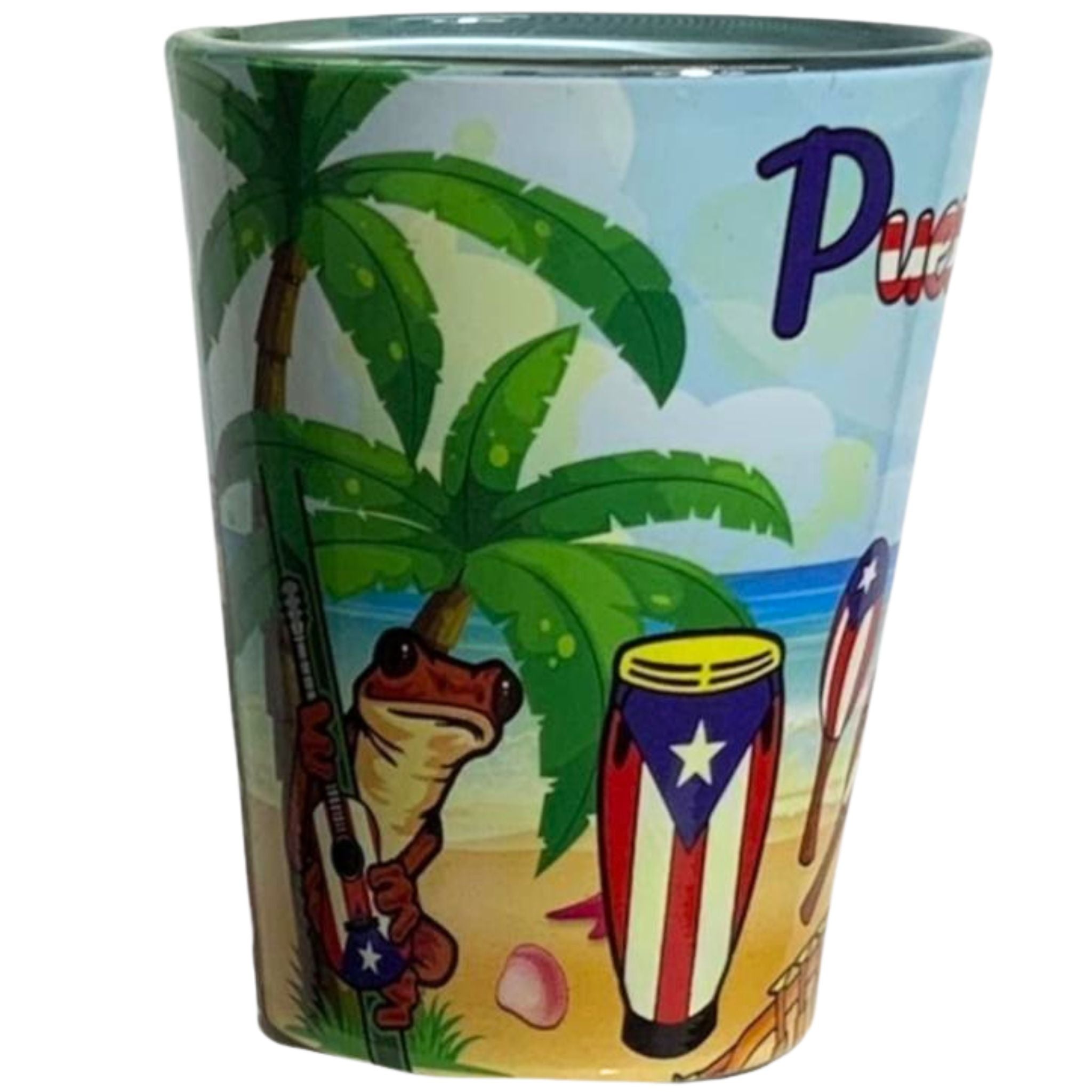 PR Garita/Coqui Taíno Shot Glass