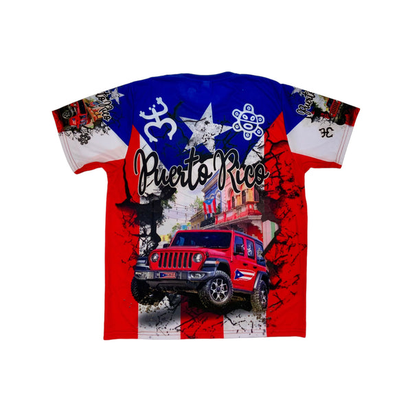 PR Jeep T-Shirt - Latinxs Fuzion Gift Shop - Latinxs Infuzion Gift Shop