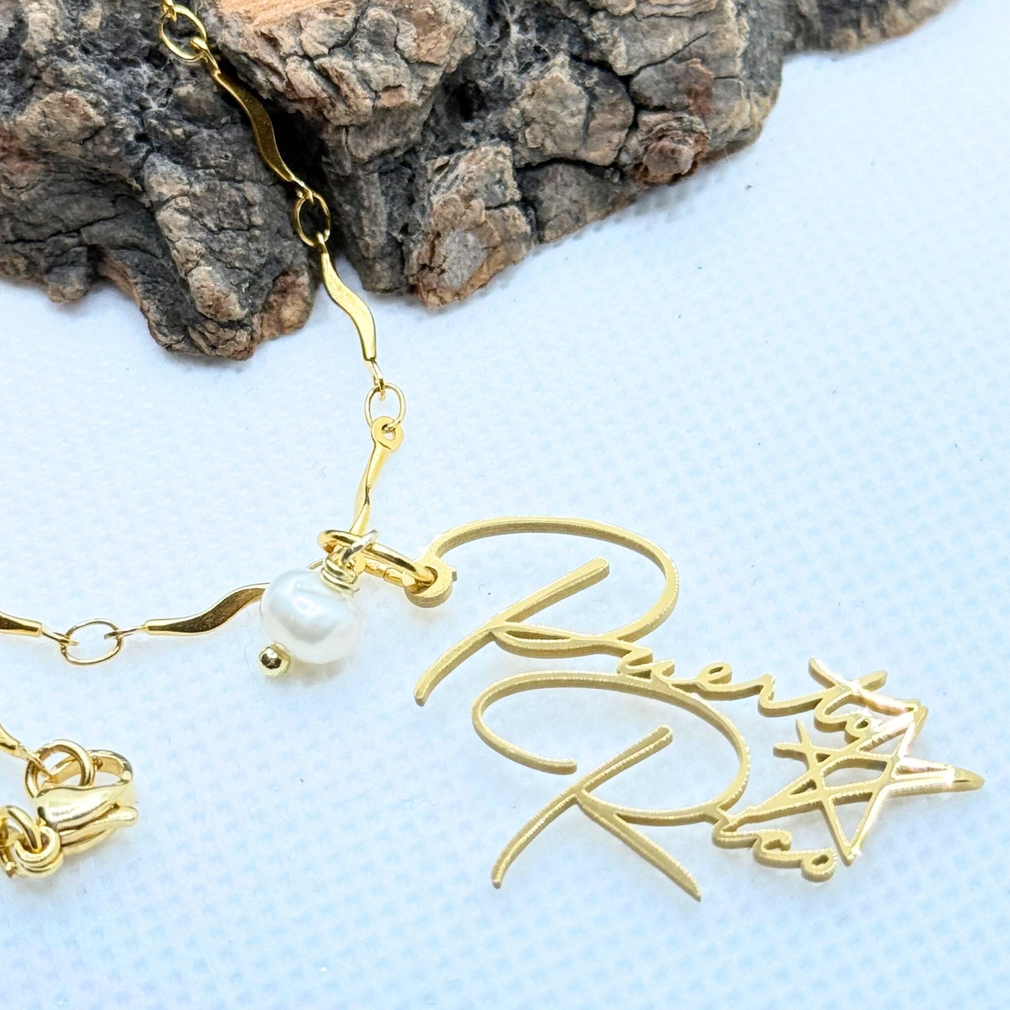 PR Name Necklace -  Latinxs Infuzion Gift Shop
