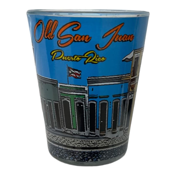 PR Old San Juan Shot Glass - Latinxs Fuzion Gift Shop