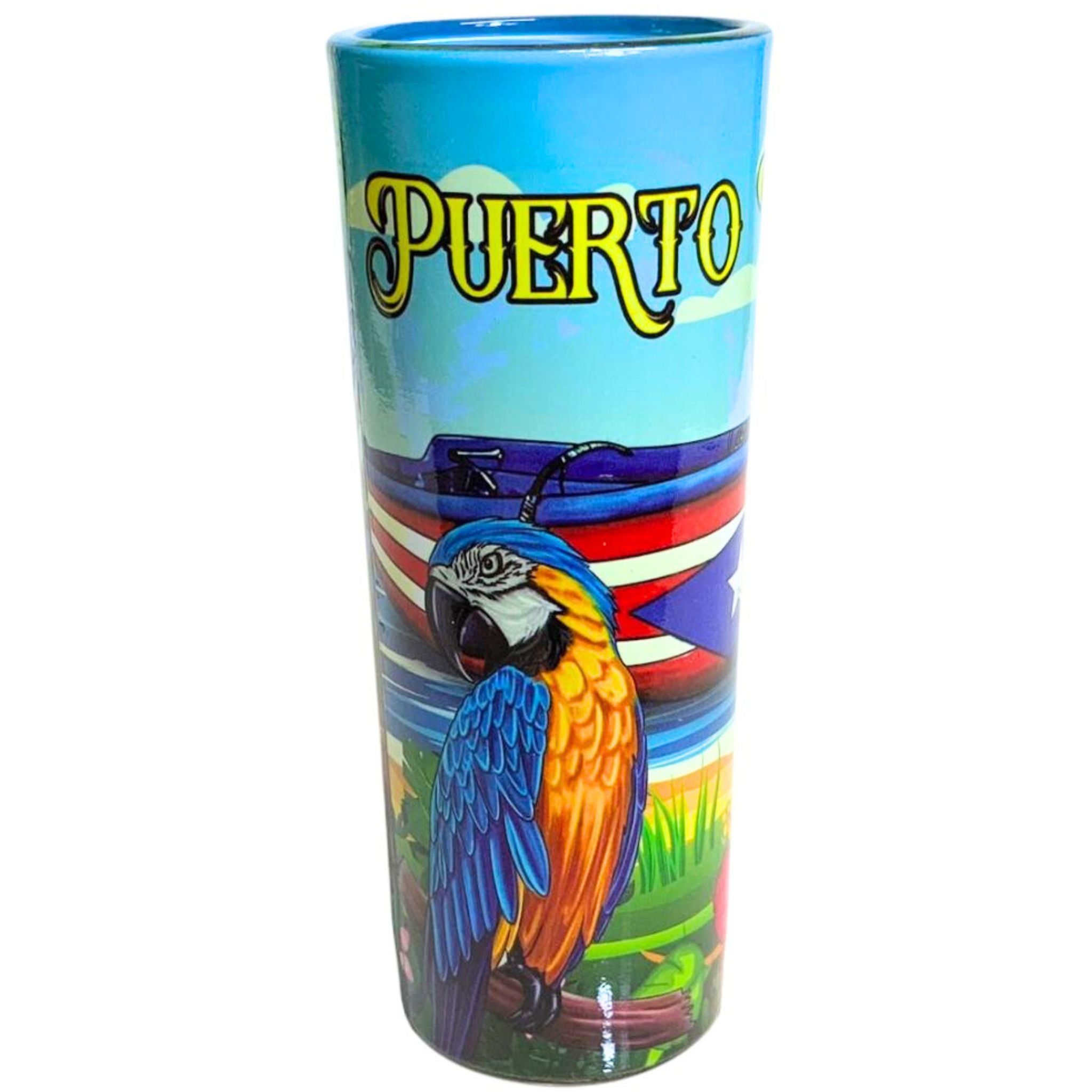 PR Parrots/Amapola Shot Glass 