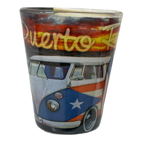 PR Volky Van Shot Glass - Latinxs Fuzion Gift Shop