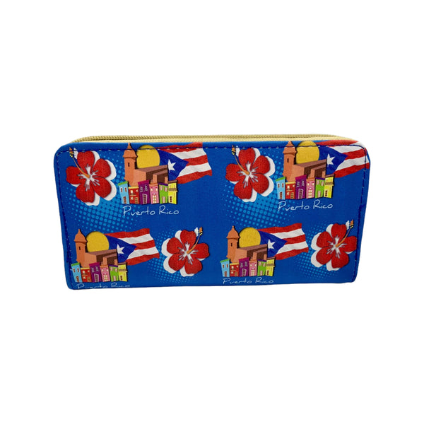 PR Women Wallet Flag With Amapola - Latinxs Fuzion Gift Shop