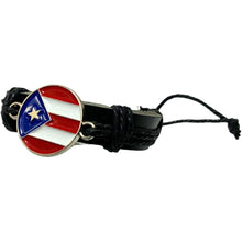 PR Round Leather Flag Bracelet