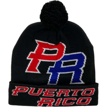 PR/ Flag Black Beanie - Latinxs Fuzion Gift Shop - Latinxs Infuzion Gift Shop