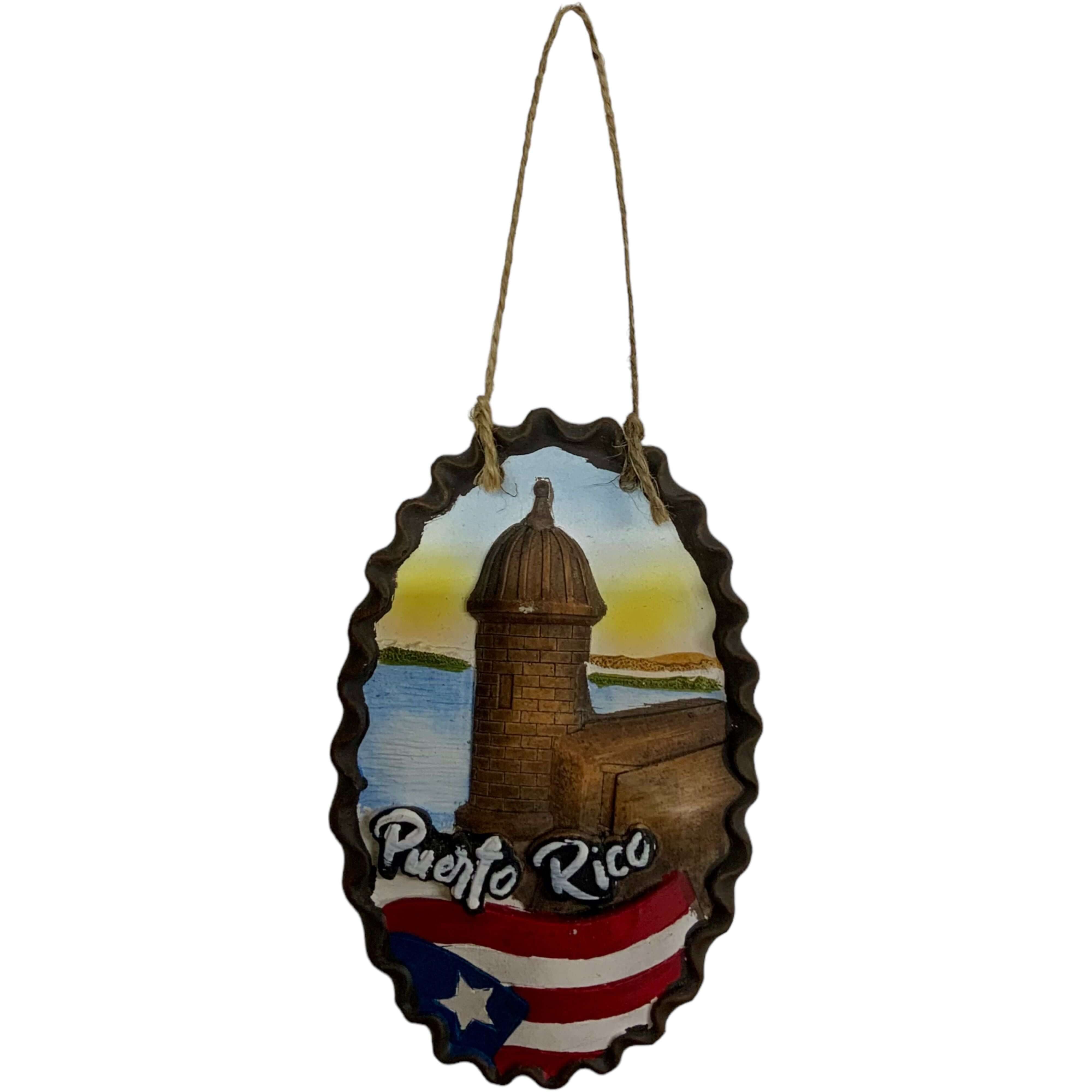 El Morro & Flag Wall Frame - Latinxs Fuzion Gift Shop - Latinxs Infuzion Gift Shop