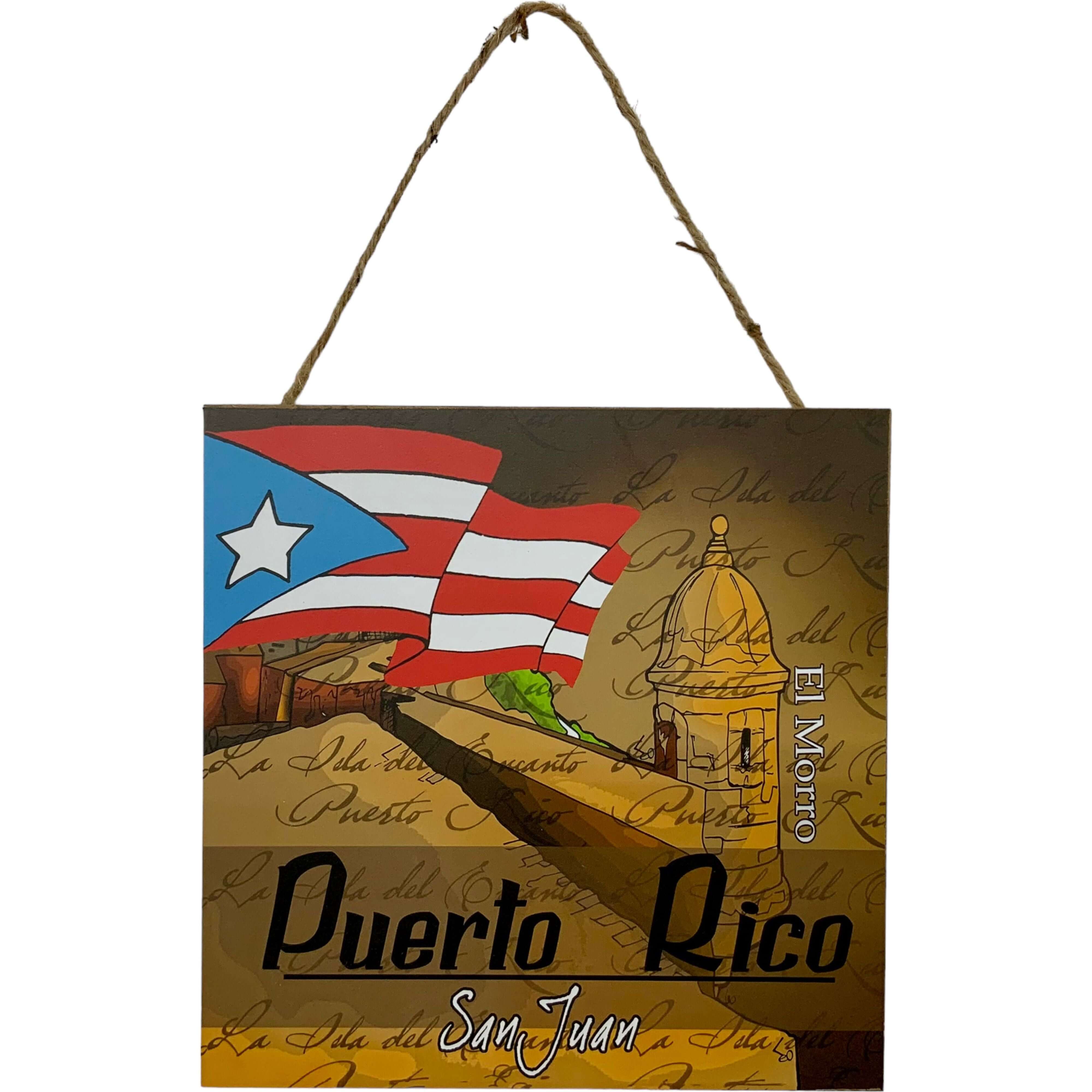 PR Flag/El Morro Wall Frame - Latinxs Fuzion Gift Shop - Latinxs Infuzion Gift Shop