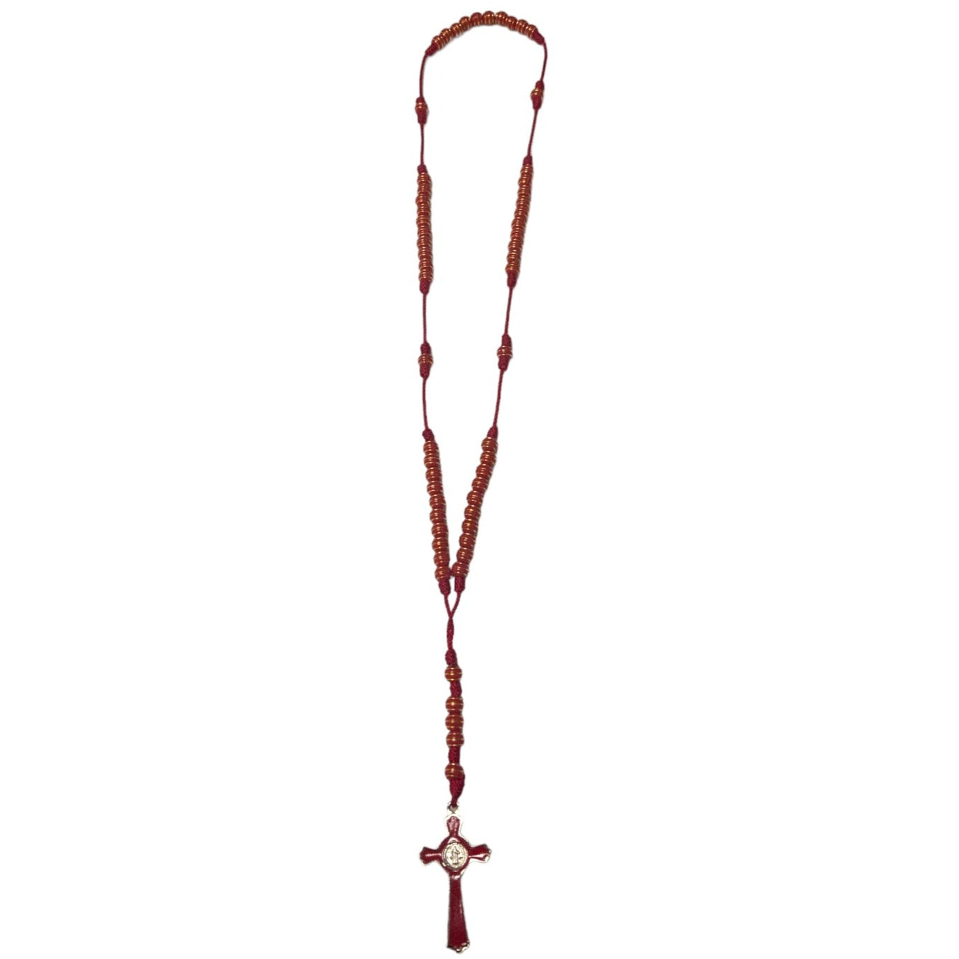 Red/Gold Lines Rosary