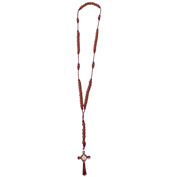 Red/Gold Lines Rosary - Latinxs Fuzion Gift Shop - Latinxs Infuzion Gift Shop