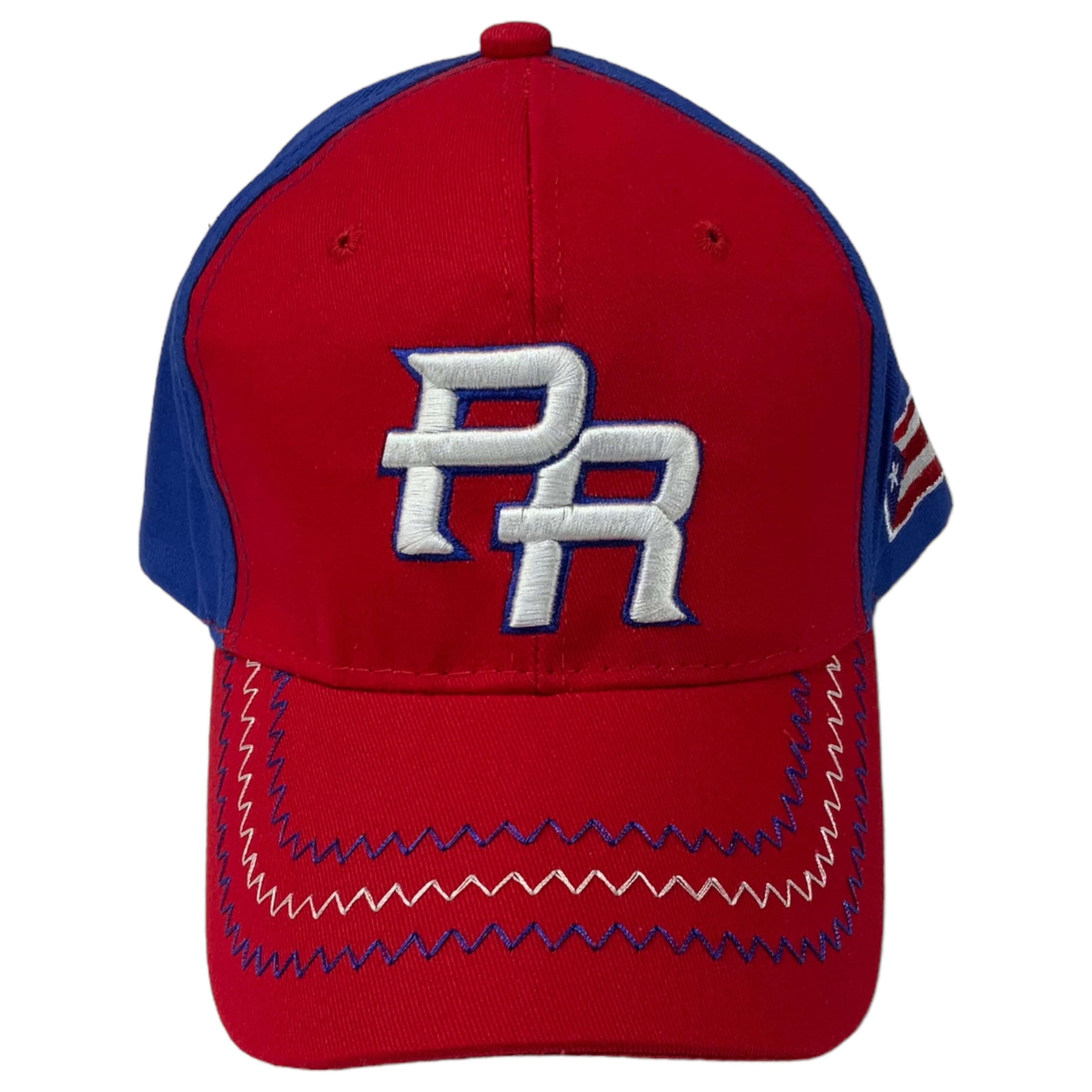 PR Blue/Red BaseBall Cap - Latinxs Fuzion Gift Shop - Latinxs Infuzion Gift Shop