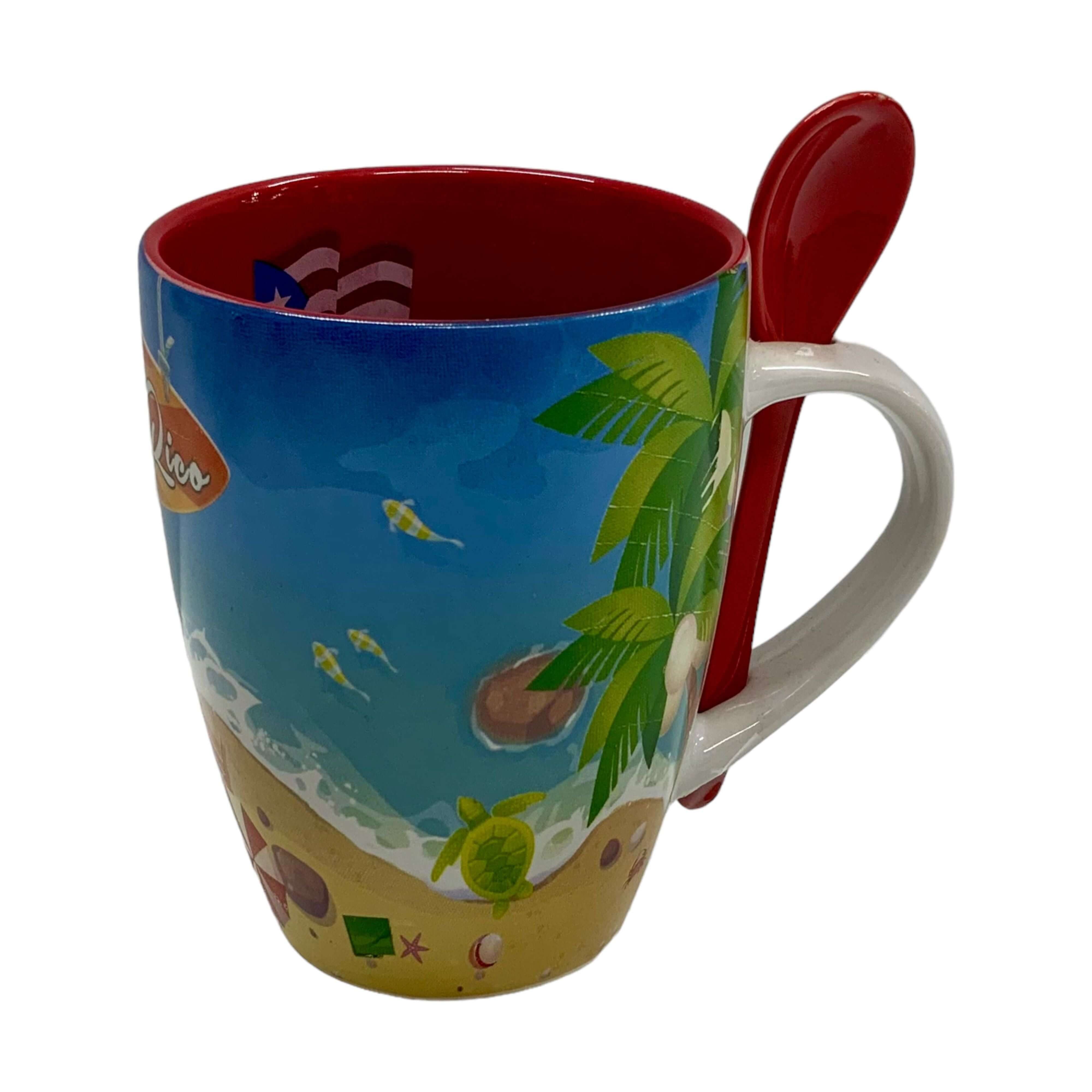 Puerto Rico Beach Mug - Latinxs Fuzion Gift Shop