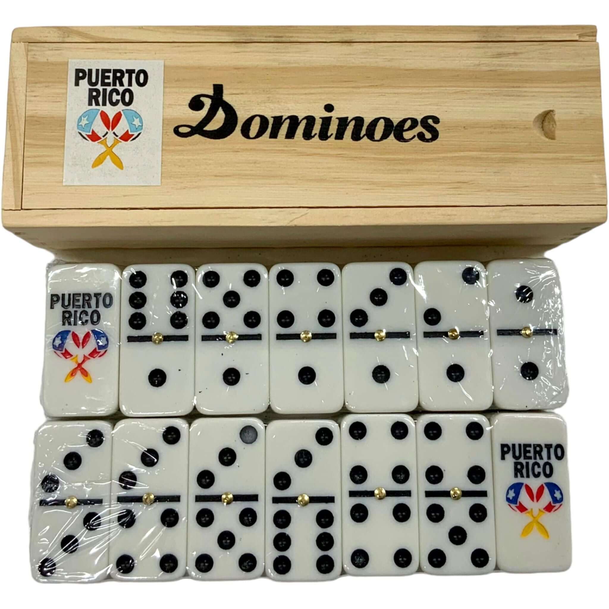 Puerto Rico Dominoes Maracas - Latinxs Fuzion Gift Shop