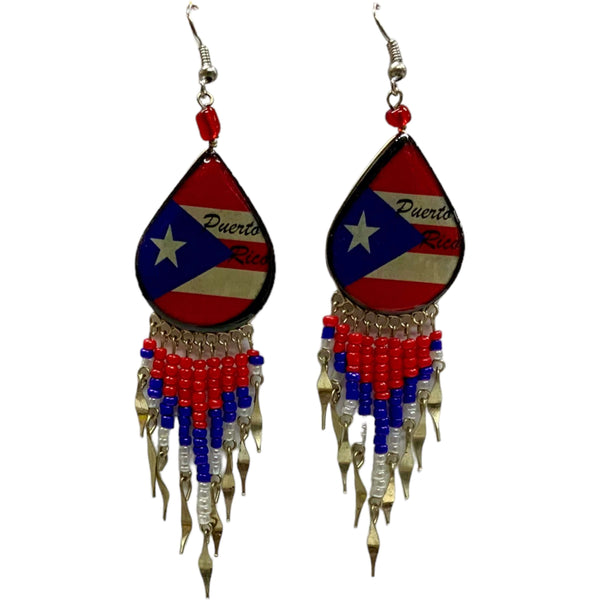 Puerto Rico Earrings Style 1 - Latinxs Fuzion Gift Shop