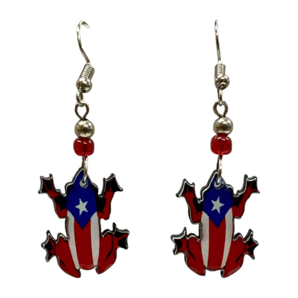 Puerto Rico Earrings Style 2 - Latinxs Fuzion Gift Shop