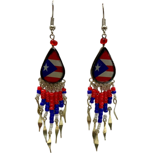 Puerto Rico Earrings Style 4 - Latinxs Fuzion Gift Shop