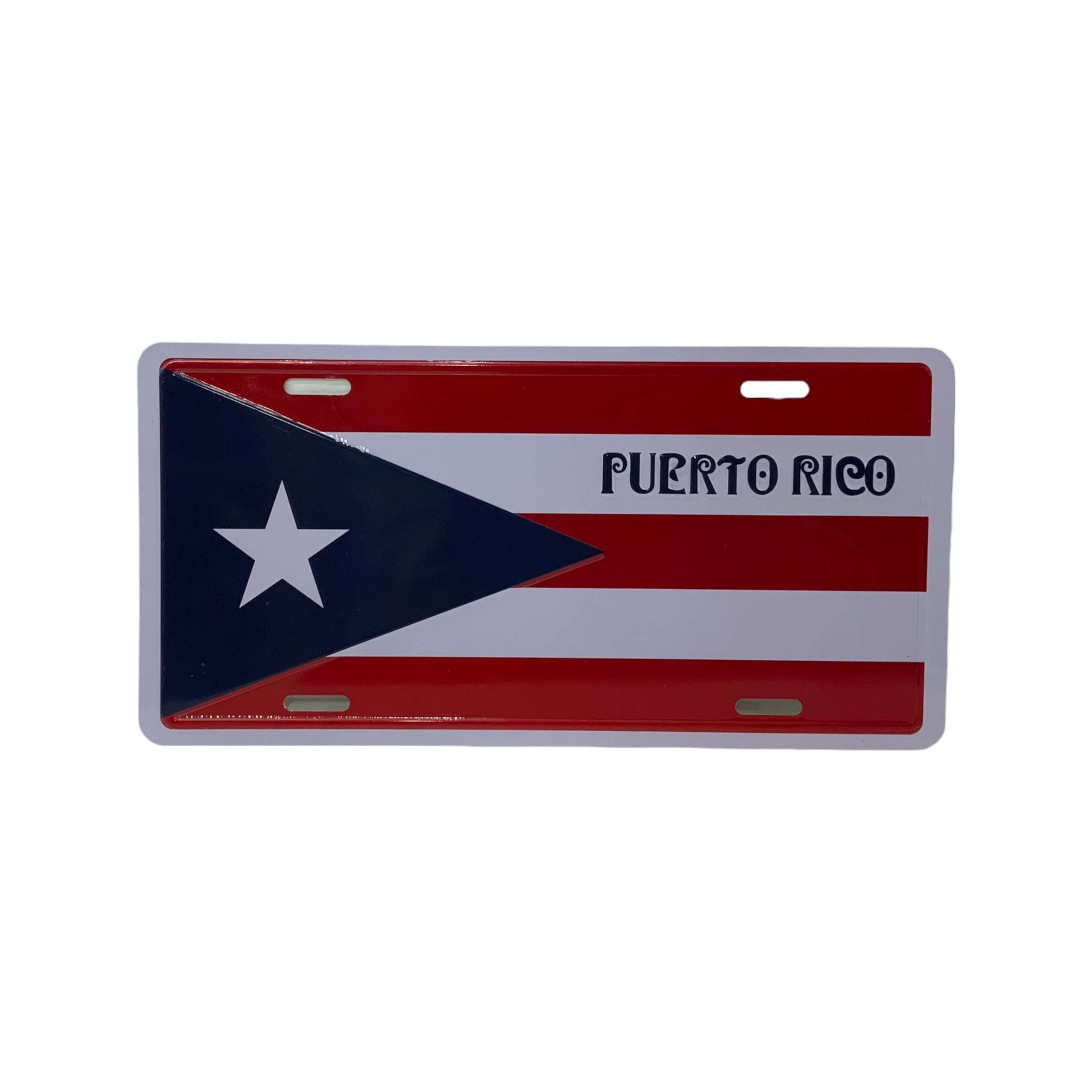 Puerto Rico Flag License Plate - Latinxs Fuzion Gift Shop