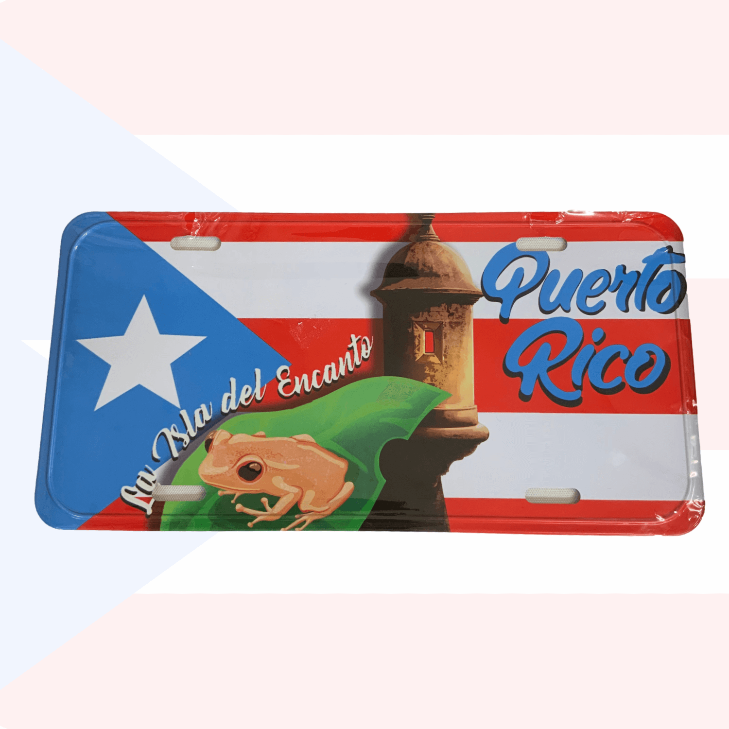 Puerto Rico Isla del Encanto License Plate - Latinxs Fuzion Gift Shop