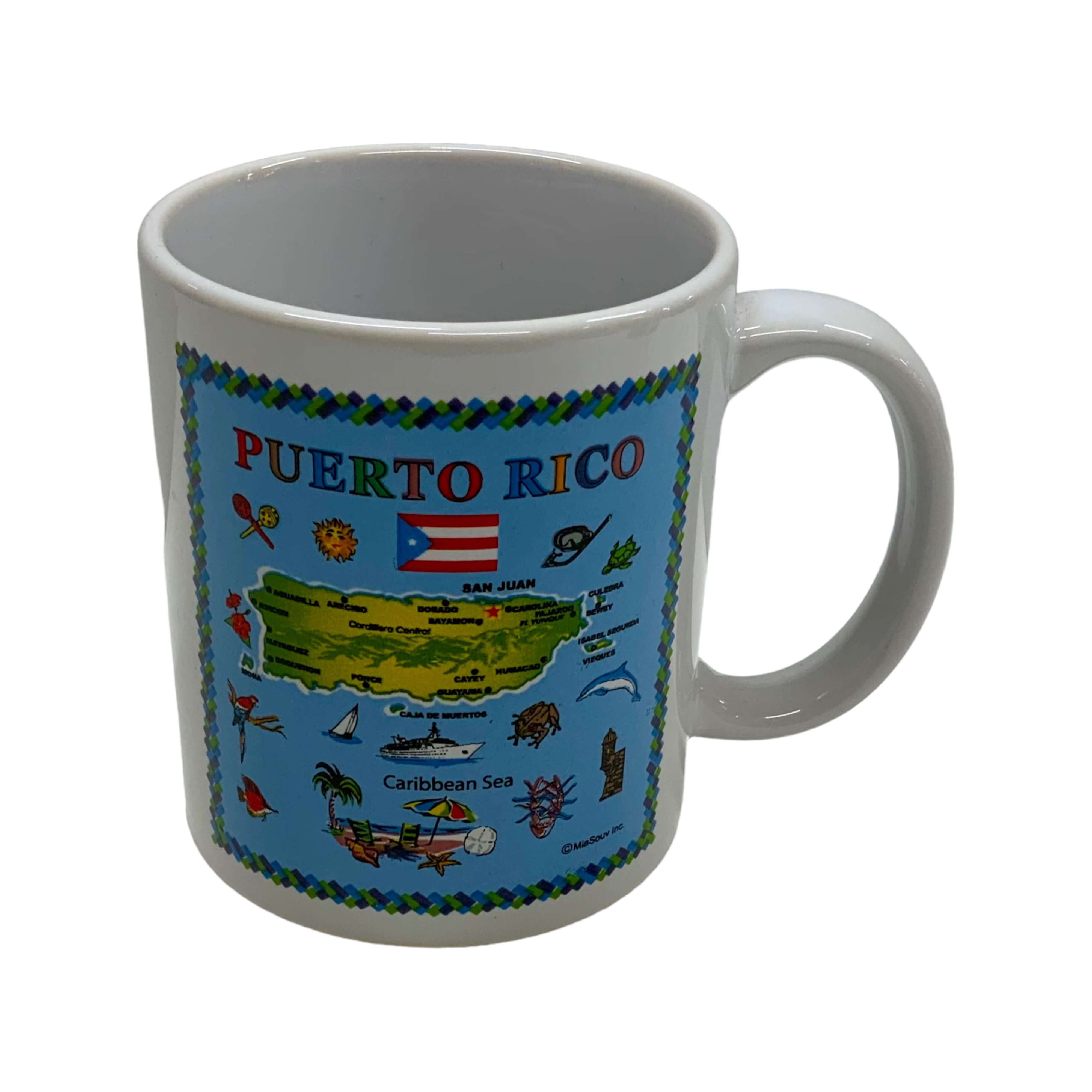 Puerto Rico Island Mug - Latinxs Fuzion Gift Shop