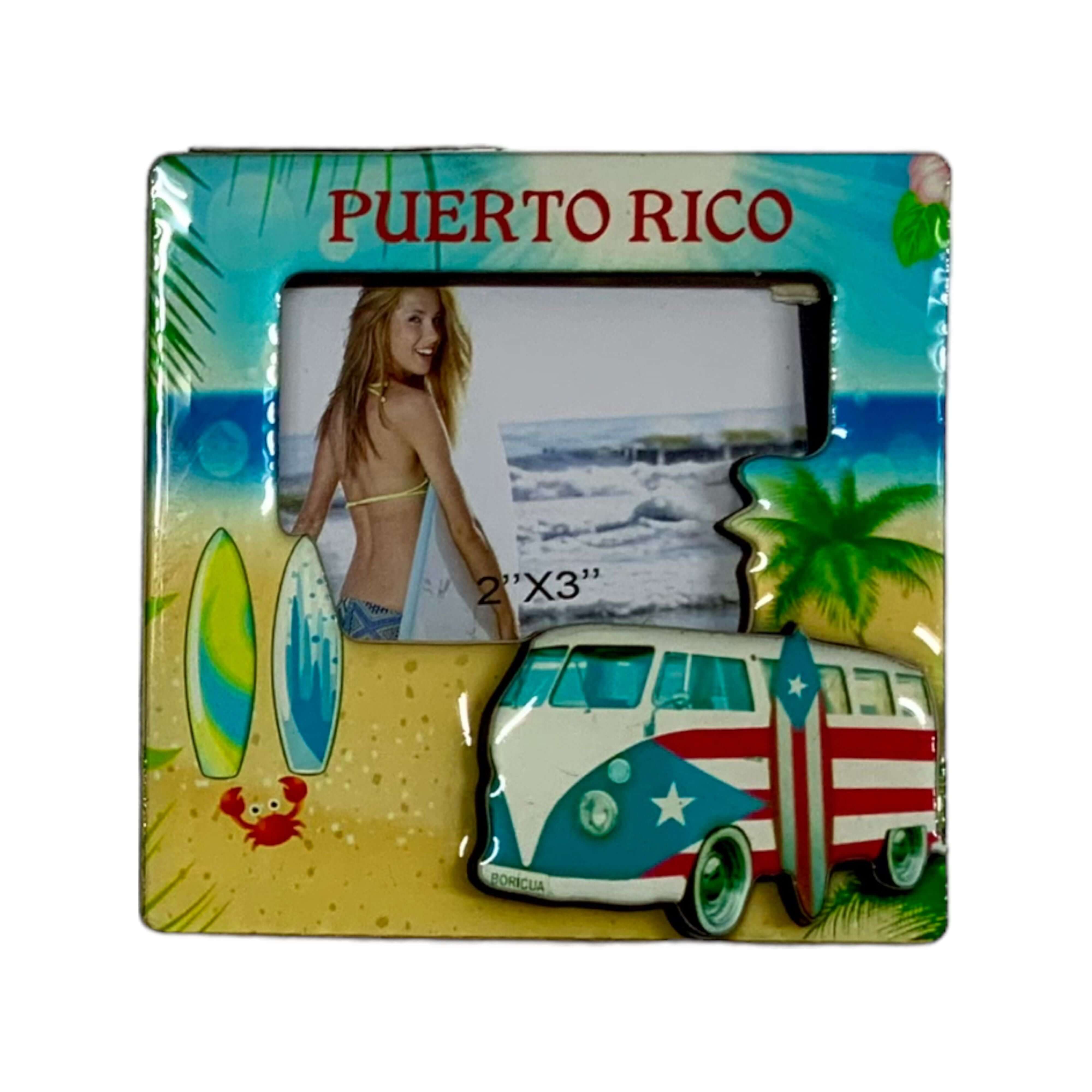 Puerto Rico Magnet Picture Frame - Latinxs Fuzion Gift Shop