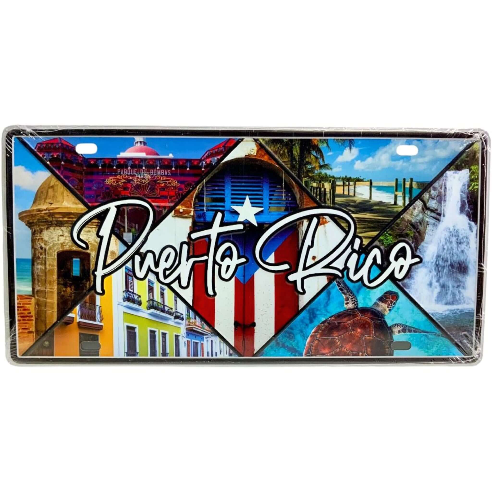 Puerto Rico Places License Plate - Latinxs Fuzion Gift Shop