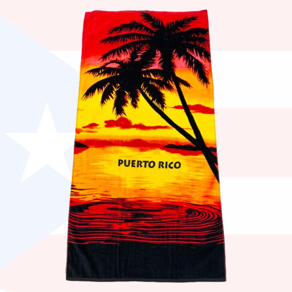Puerto Rico Sunset Towel - Latinxs Fuzion Gift Shop - Latinxs Infuzion Gift Shop
