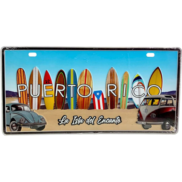 Puerto Rico Surf/ Volkswagen License Plate